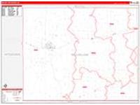 Red Willow, Ne Carrier Route Wall Map